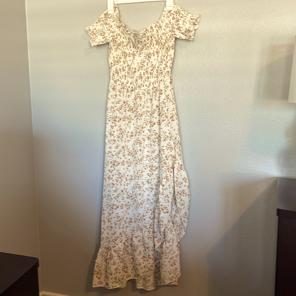 Amazon maxi dress - off the shoulder with side slit . New tags on